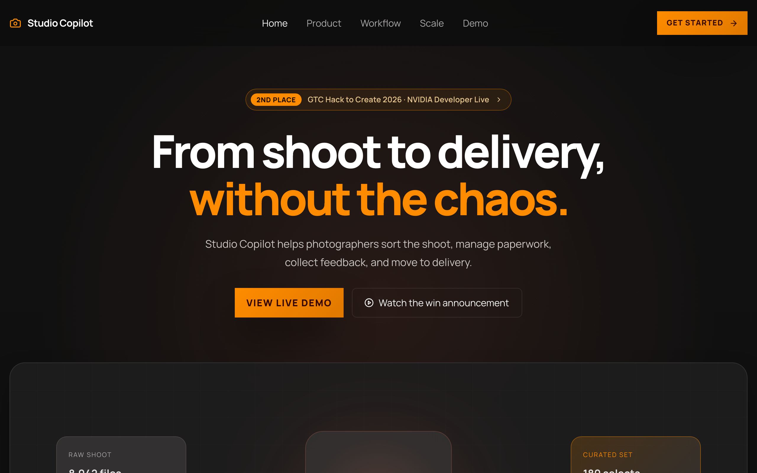Studio Copilot product screenshot